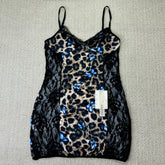 Leopard print butterfly pattern pajamas