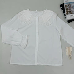 Baby collar shirt with long sleeves