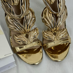 Stiletto Sandals With Metal Wings