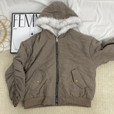 Double-Faced Ice Blue Fur Coat