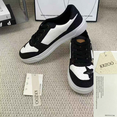 Star low-top sneakers, denim shoes