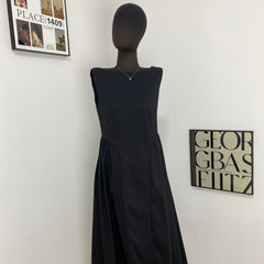Hepburn Style Sleeveless Dress