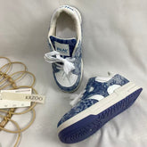 Denim Blue Height-Lncreasing Shoes