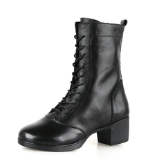 Women's Leatherette 5cm Heel JazWith Lace-up Dance Boots JazDance Shoes