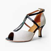 Women's Leatherette Customized Heel Ballroom Salsa Latin Dance Shoes