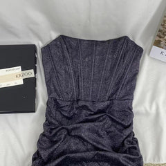 Pleated Shimmering Dress