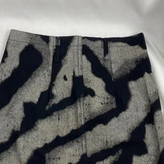 Button-Front Vintage-Style Midi Skirt