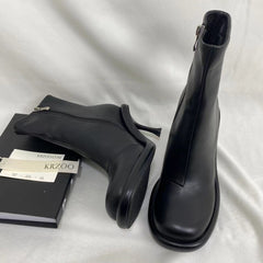 Platform Boots With Side Zippers