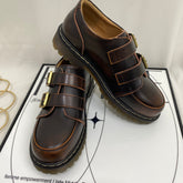 British-Style Big-Toed Leather Shoes