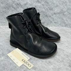 Leather soft leather sole marten boots