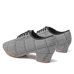 Women's Canvas 4cm Heels Teaching & Practice Shoes Ballroom Dance Shoes