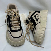 Pancake-bottom thick-soled sports shoes