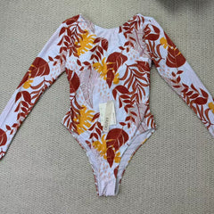 Printed sequin necktie swimming suit set