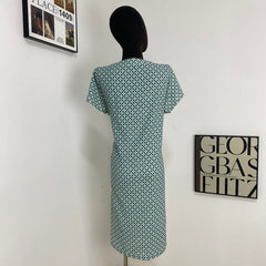 3D Floral Print Loose Dress