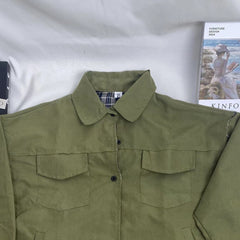 Retro Checkered Work Jacket