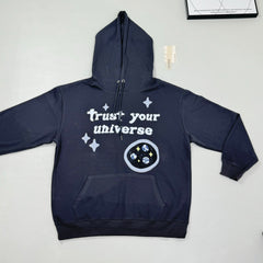 Cosmic Alphabet Printed Hooded Sweatshirt