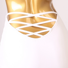 Customisable-Women's V-neck Sleeveless Performance Latin Dance Dress Dance Wear