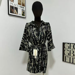 Printed Loose-Fit Satin Wide-Leg Jumpsuit