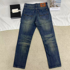 Vintage-Style Distressed Jeans