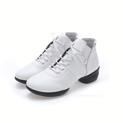Women's 4cm Training Practice Outdoor Mesh Lace-up Dance Shoes JazDance Shoes