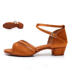 Women's Satin 3.5cm Heel Ballroom Dance Shoes Latin Dance Shoes