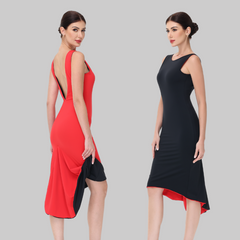 Customisable-Women's Performance Sleeveless Latin Salsa Dance Dress Competition Dress