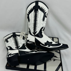 Knight boot pointed toe boots