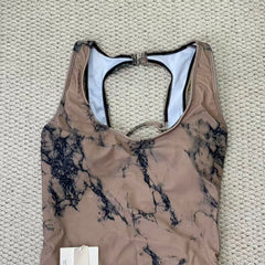 Backless bikini with open straps