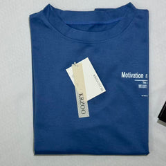 Short-sleeved T-shirt with long and loose fit