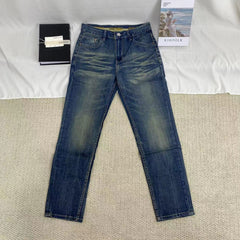 Vintage-Style Distressed Jeans