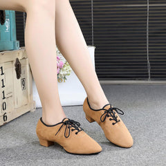 Women's Suede 3.5cm Heels Teaching & Practice Shoes Ballroom Dance Shoes