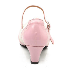 Women's Leatherette Customized Heel Closed Toe Character Shoes Retro Dancing Shoes