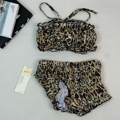 Strapless short skirt one-piece swimsuit