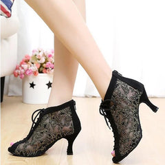 Women's Suede Leatherette Customized Heel Ballroom Dance Shoes/Latin Shoes