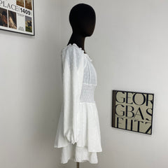 Pleated Off-The-Shoulder Skirt
