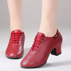 Women's Microfiber Leather 5cm Heels Teaching & Practice Shoes Ballroom Dance Shoes