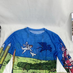 Vintage Printed Long-Sleeved T-Shirt