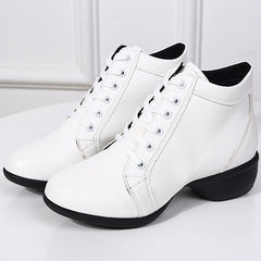 Women's Dance Boots Training Practice Outdoor Mesh Lace-up Dance Shoes JazDance