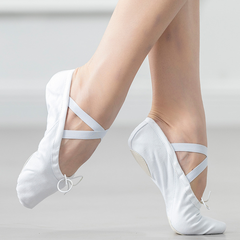 Women's Split-Sole Practice Canvas Ballet Shoes