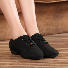 Women's Canvas 3cm Heels Teaching & Practice Shoes Ballroom Dance Shoes