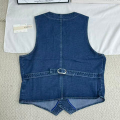 Cowboy vest, workwear, casual wide coat