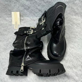Knight boots - thick-soled and long-legged boots