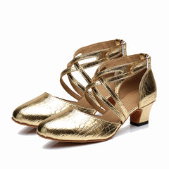 Women's Leatherette Customized Heel Ballroom Dance Shoes Modern Shoes