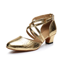 Women's Leatherette Customized Heel Ballroom Dance Shoes Modern Shoes