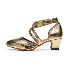 Women's Leatherette Customized Heel Ballroom Dance Shoes Modern Shoes