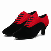 Women's Suede Customized Heel Teaching & Practice Shoes Ballroom Dance Shoes