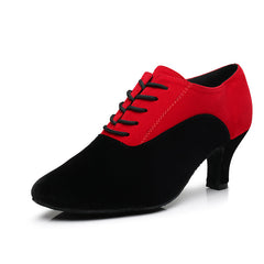 Women's Suede Customized Heel Teaching & Practice Shoes Ballroom Dance Shoes