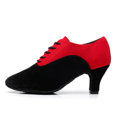 Women's Suede Customized Heel Teaching & Practice Shoes Ballroom Dance Shoes