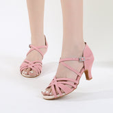 Women's Customized Heel Latin Dance Shoes Ballroom Dance Shoes