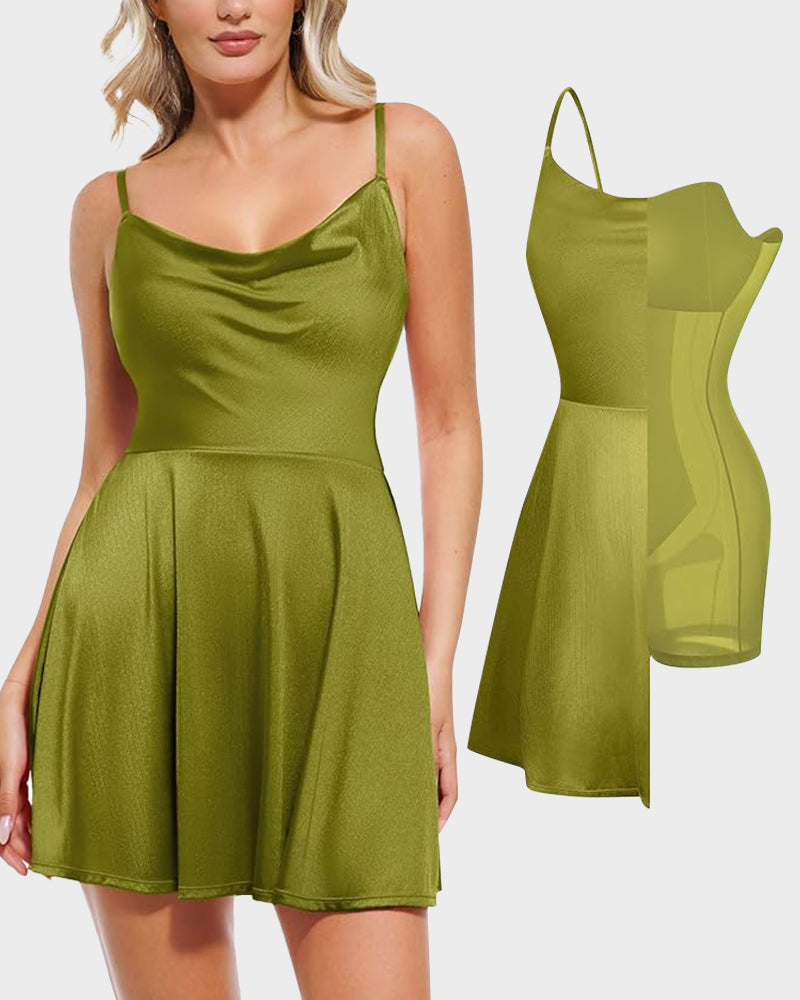 All-in-One Tummy Control Shapewear Dress – Krzoo